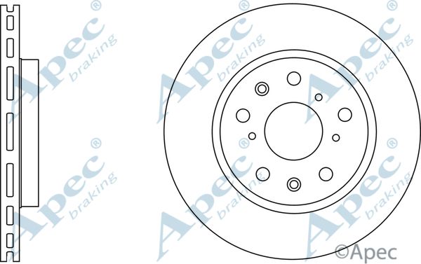 APEC BRAKING Jarrulevy DSK2744